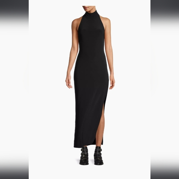 Norma Kamali Dresses & Skirts - Norma Kamali Black Halter Maxi Dress
